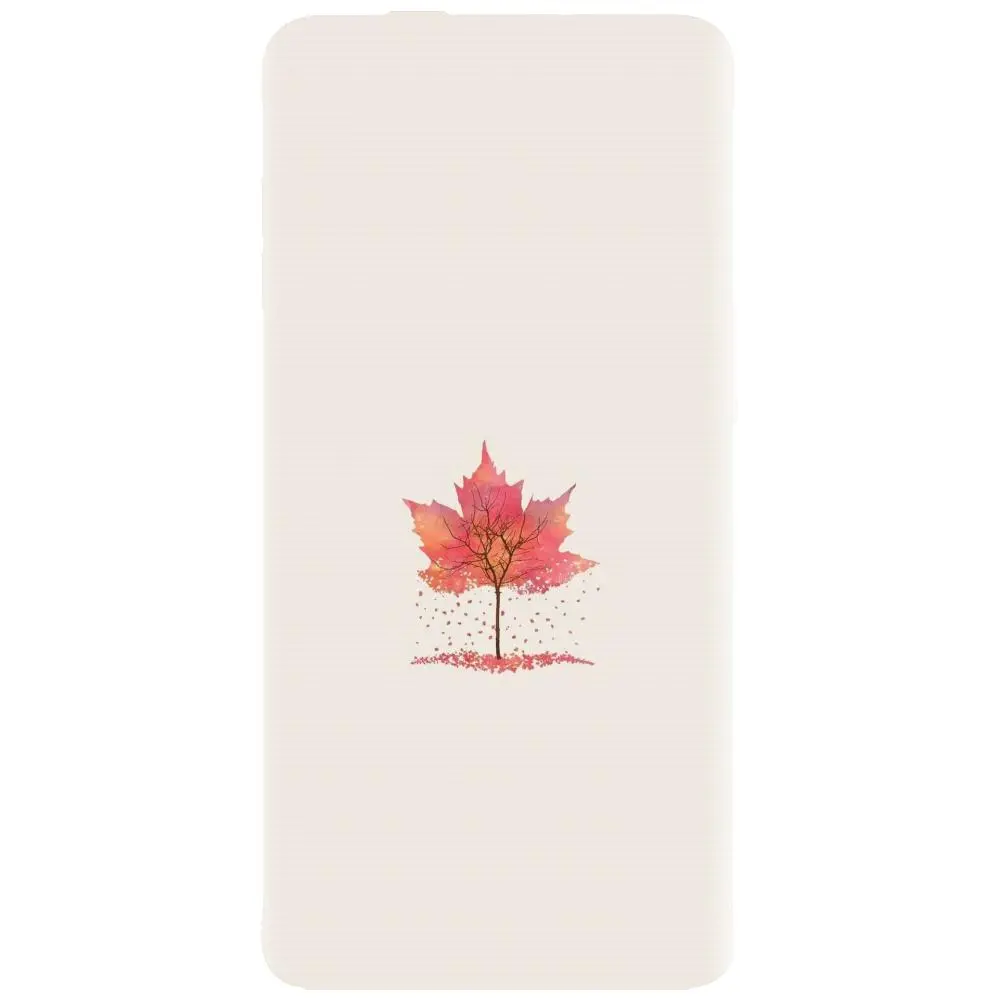 Husa din silicon - model Autumn Tree Leaf