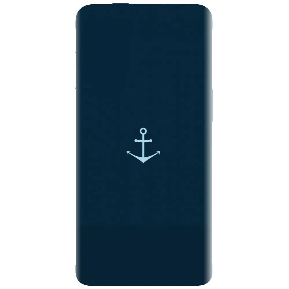 Husa din silicon - model Blue Navy Anchor Illustration