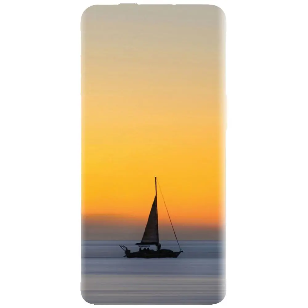 Husa din silicon - model Wind Sail Boat Ocean Sunset